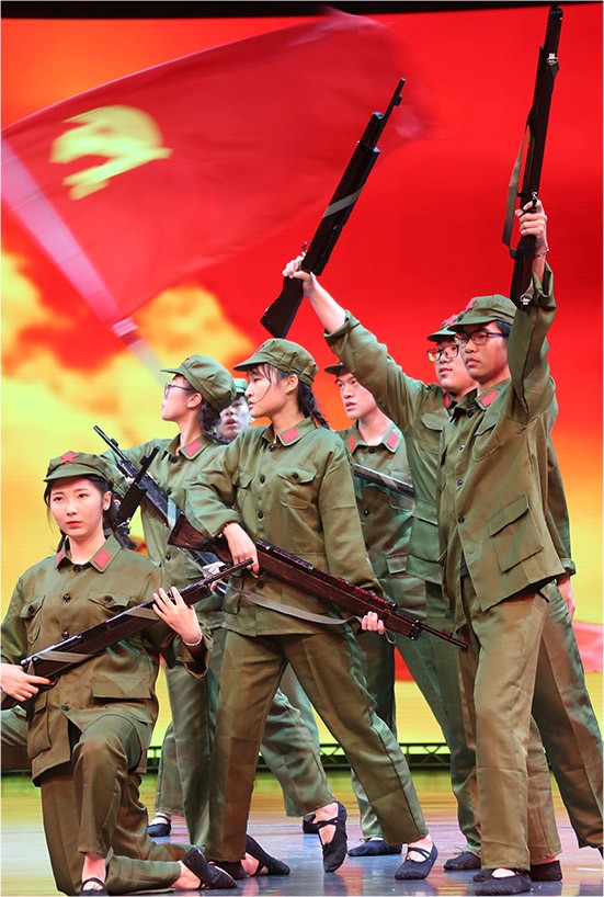 成人红军演出服装